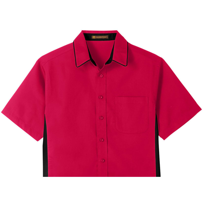 Harriton Men's Tall Flash IL Colorblock Short Sleeve Shirt 24