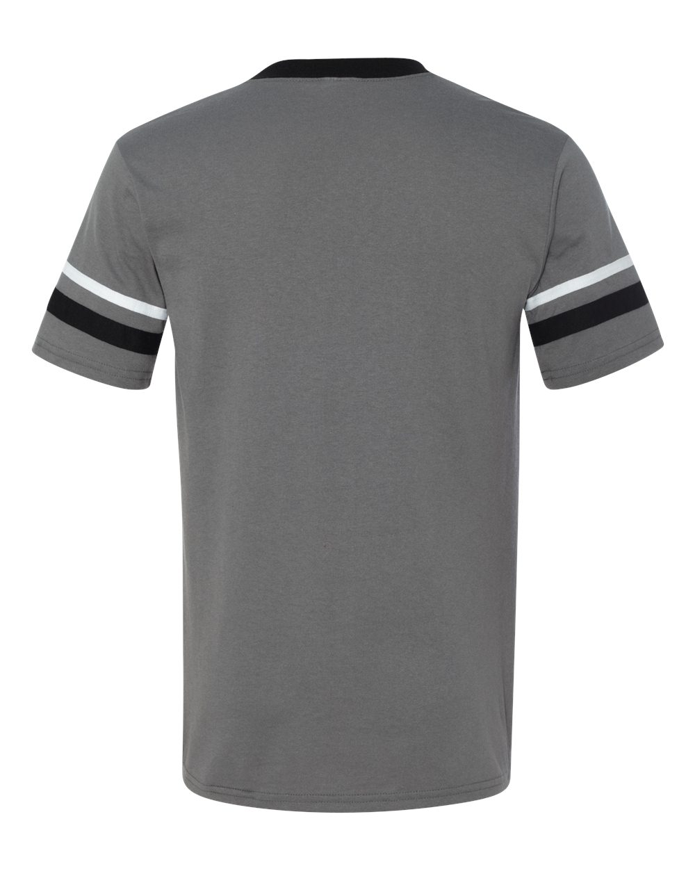 V-Neck Jersey with Striped Sleeves - 360 104