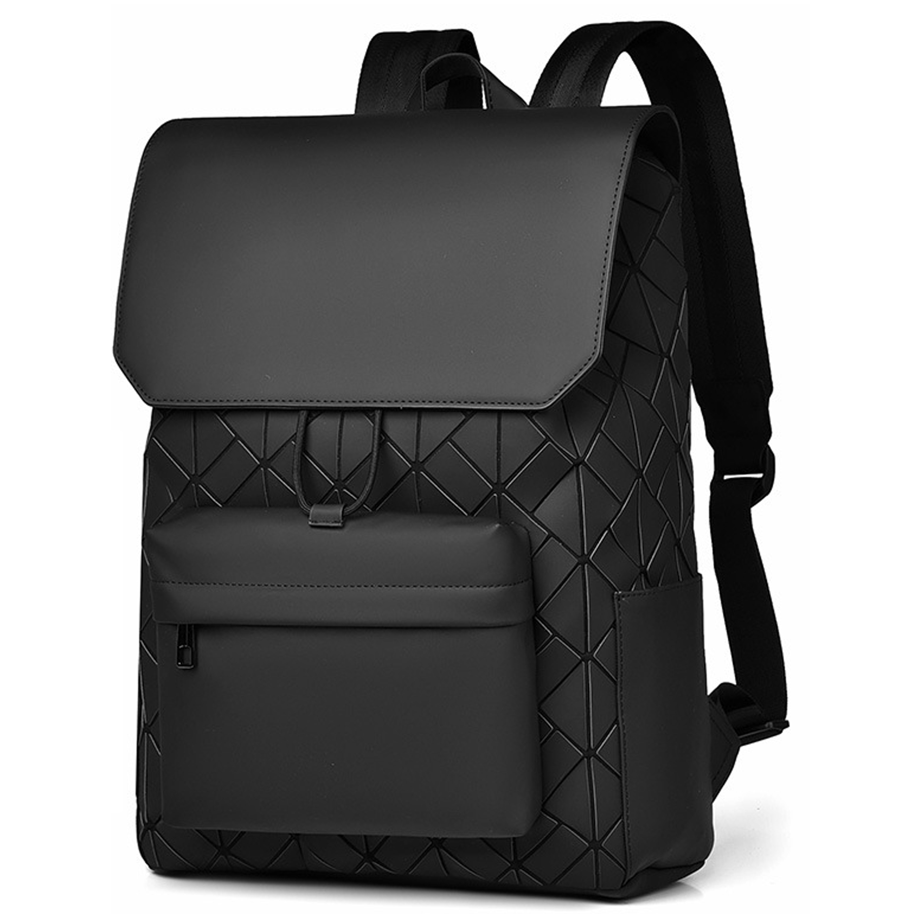 Men's PU Leather Laptop Backpack 16.5" 4