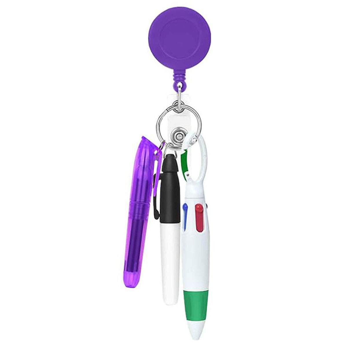 Mini Nurse Ballpoint Pen Badge Clip Highlighter Marker Set 2