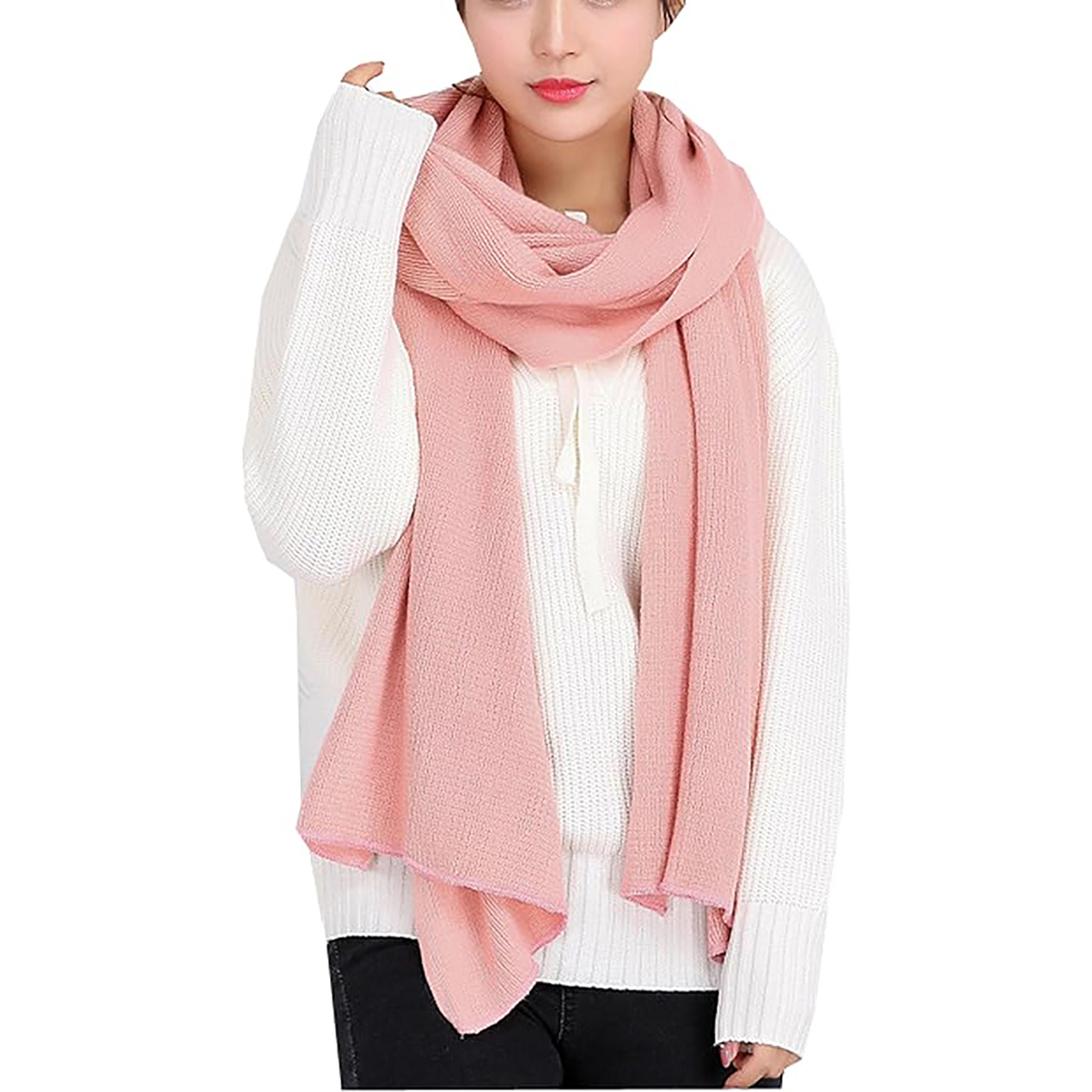 Women's Winter Warm Shawl Large Scarf 5