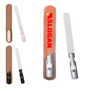 Nail File With Durable Leather Case 2