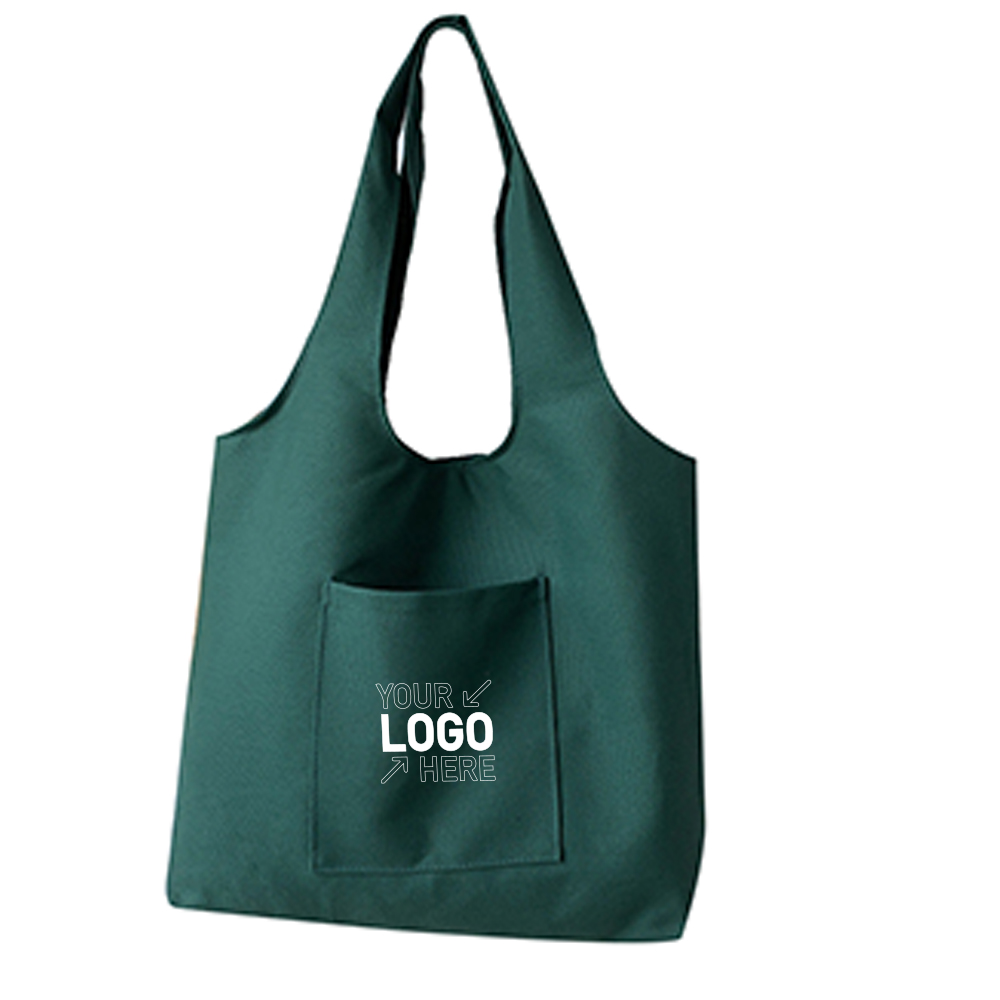 Front Pocket Canvas Bag, custom tote bag with logo imprint 5