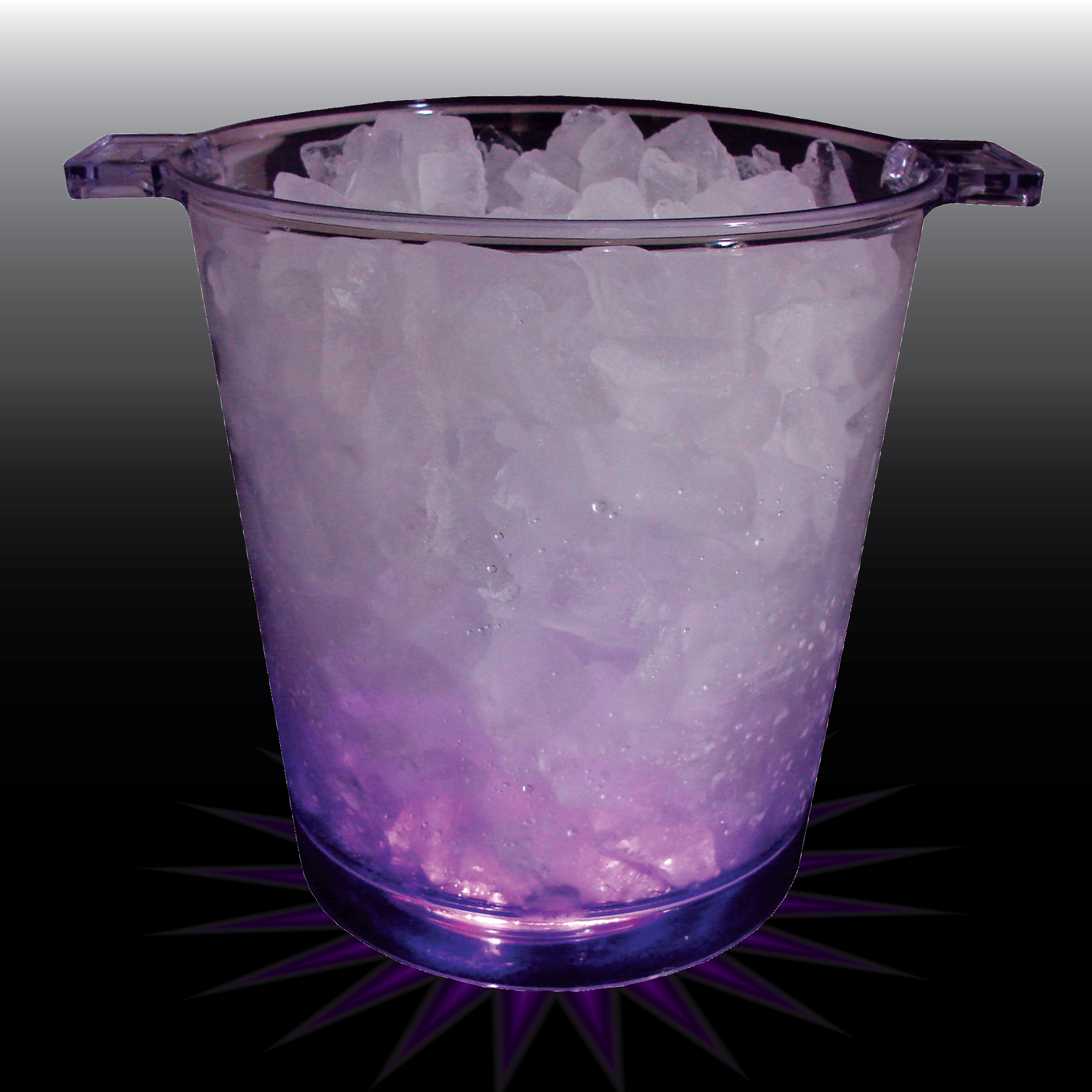 200oz Lites Up Plastic Ice Bucket with Handles 2