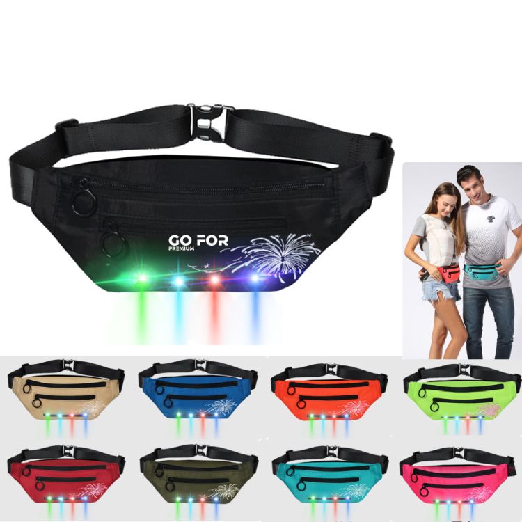 Fashion LED Flashing Waist Bag for Sports & Night Activity 2
