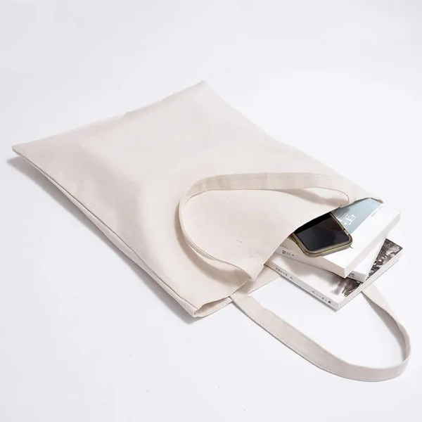 6oz Natural Cotton Canvas Tote Bag 5