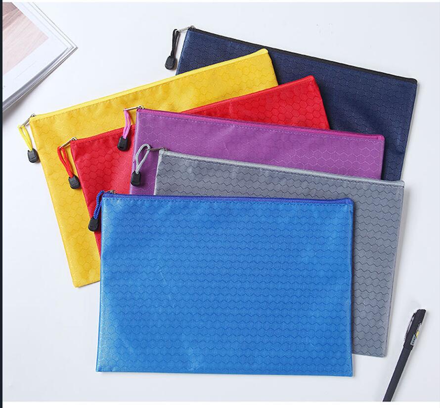 Oxford Cloth Football Pattern Zipper Waterproof File Bag 11