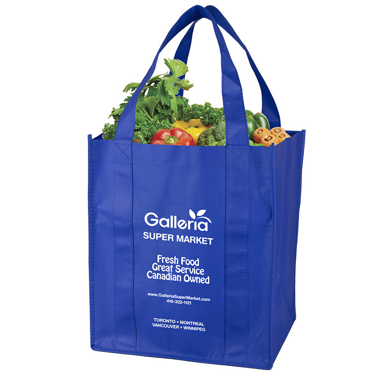 13"W x 15"H x 10"Gusset -"SUPER MEGA" Grocery Shopping Tote Bag 39