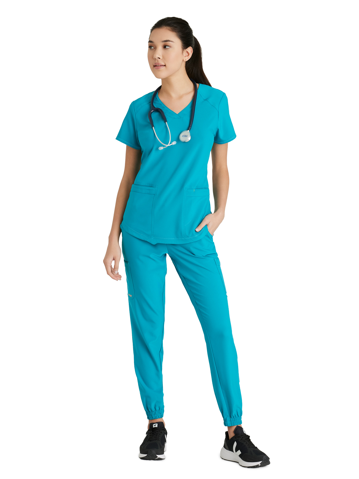 Grey's Anatomy Evolve Stretch - Women's Six-Pocket Terra Jogger Scrub Pant 1