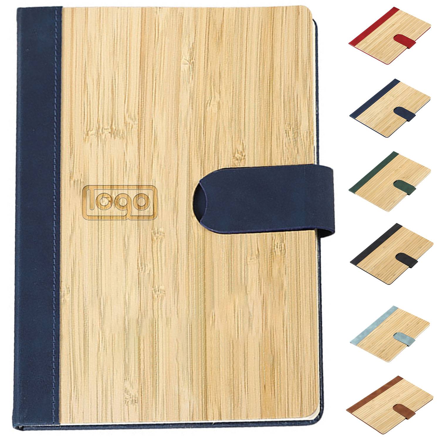 Bamboo Cover Magnetic Closure Notebook 2
