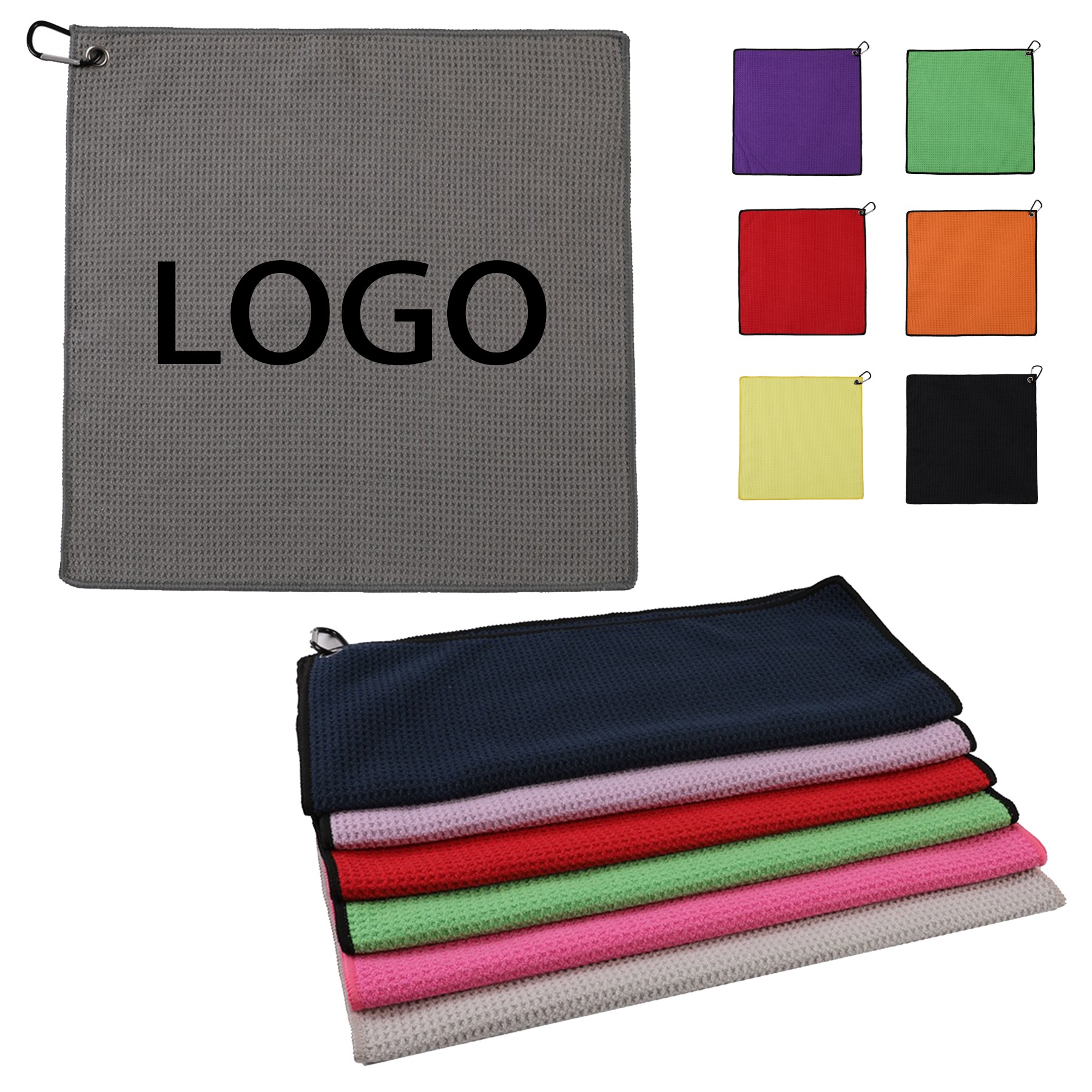 Microfiber Waffle Golf Towel