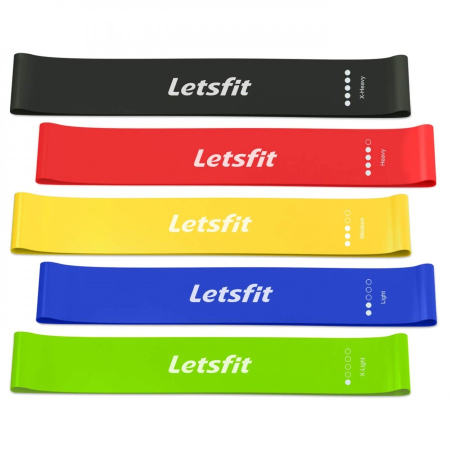 Stretchable Exercise Resistance Band Set - Latex or TPE Options 2