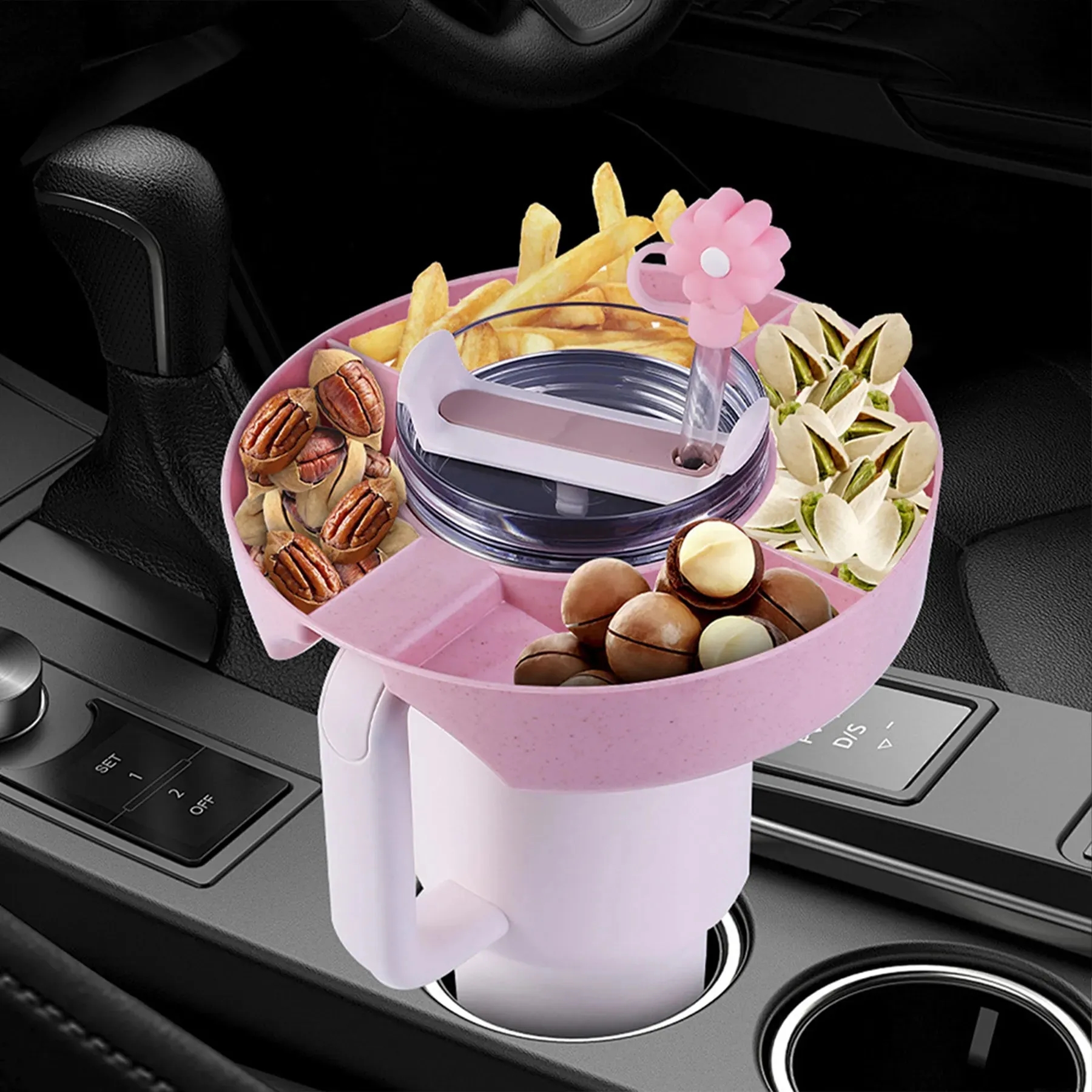 Plastic Multifunctional snack platter thermos mug 5