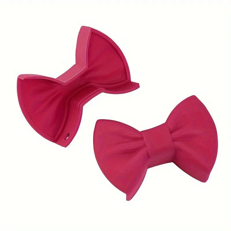 Heat Resistant Silicone Bowknot Finger Clip 6