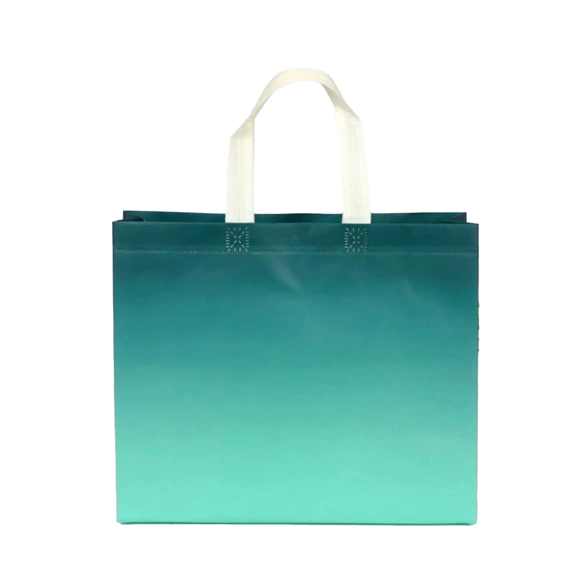 Gradient Color Waterproof Non-Woven Tote Gift Bag 9