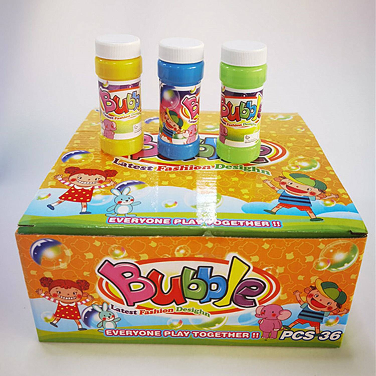 1.7oz Kids Plastic Bubble Solution Bottles DIY Storage 5