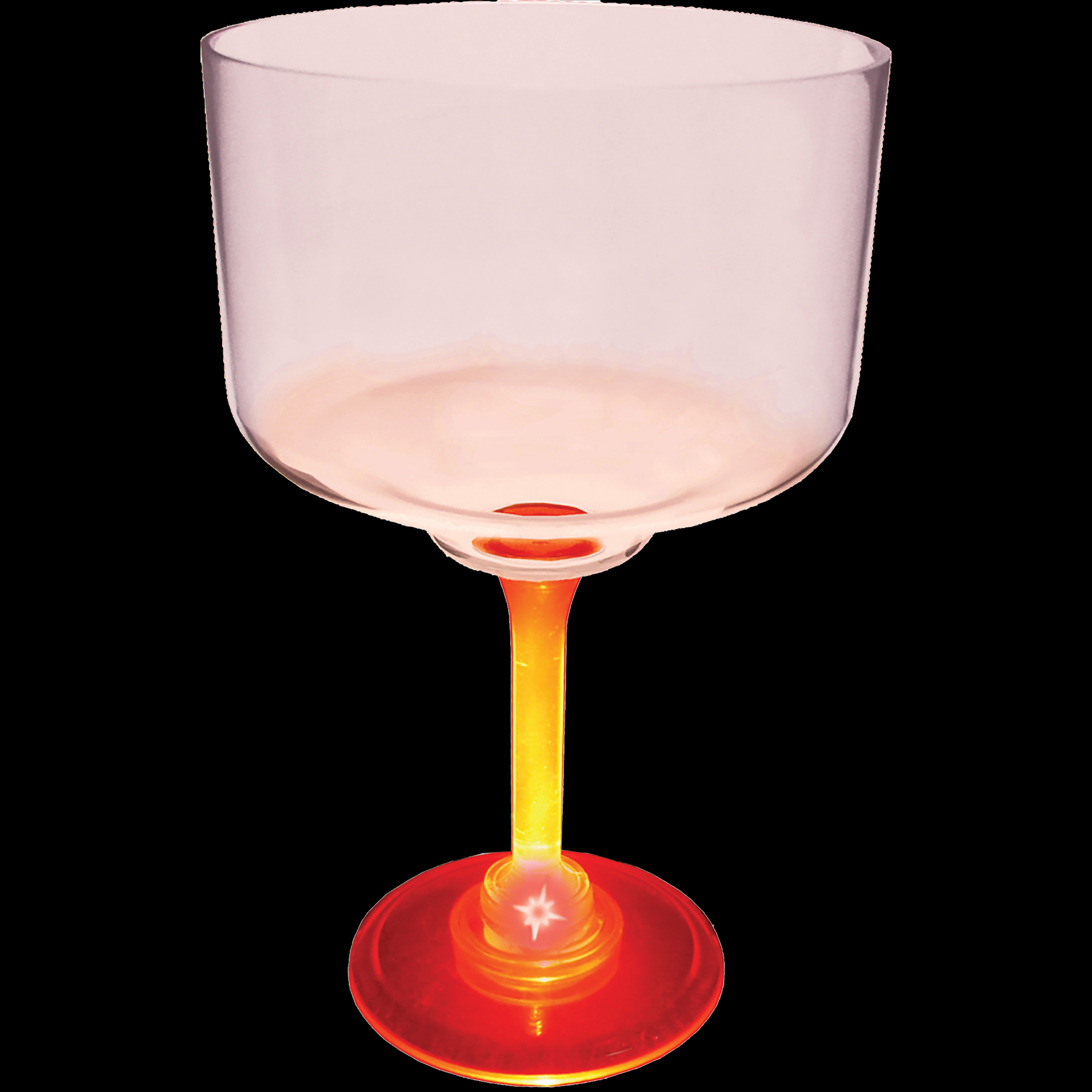 18oz Light Up Standard Stem Plastic Margarita Glass 9