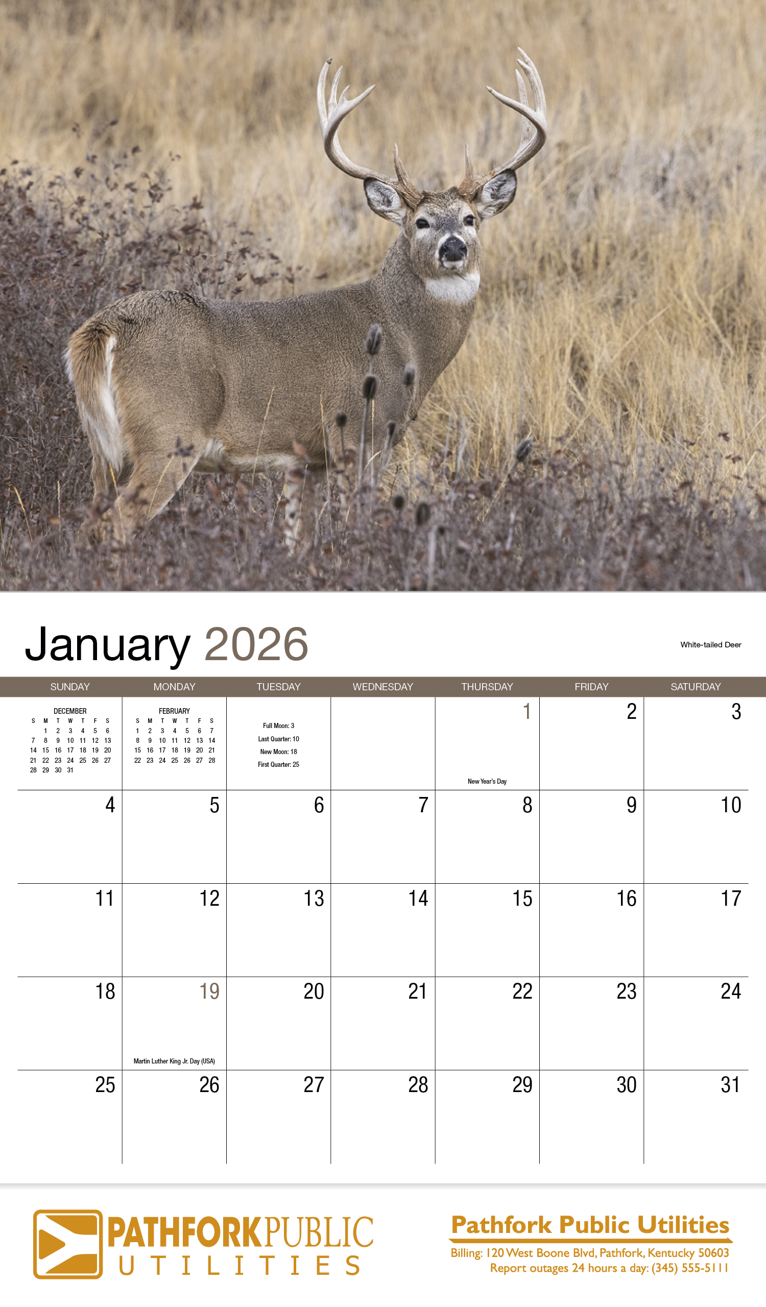 HotLine® Products Wildlife Appointment Calendar - Stapled 34