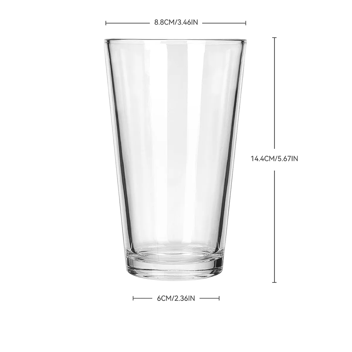 16 oz Pint Beer Glasses 4