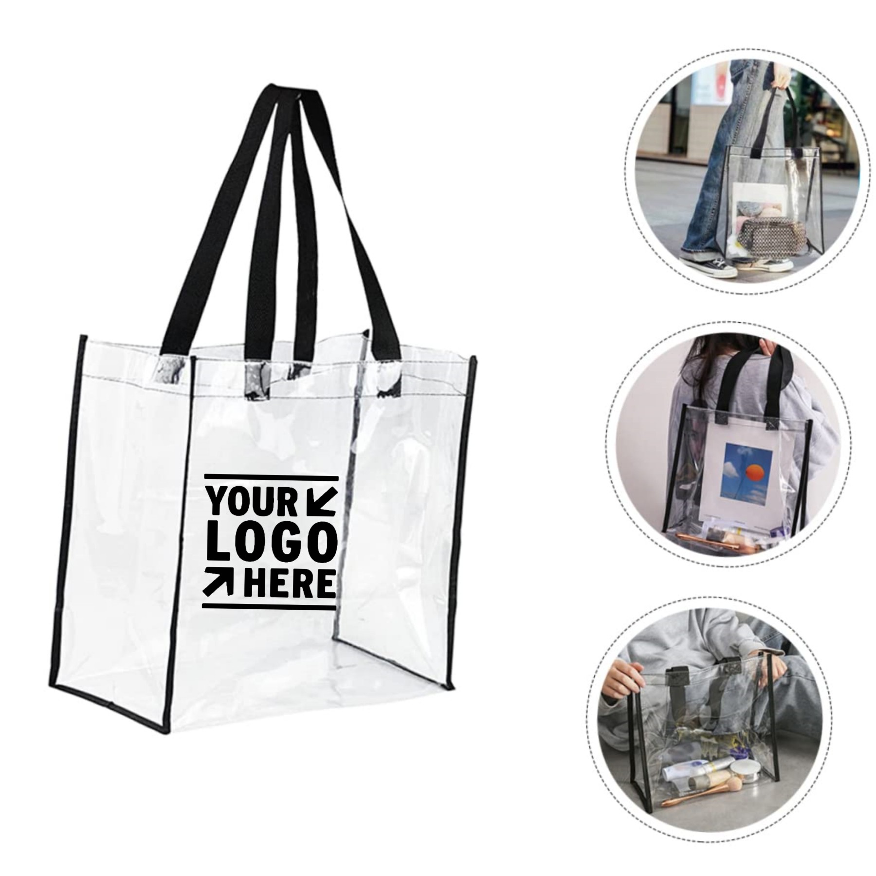 Transparent PVC Tote Bag