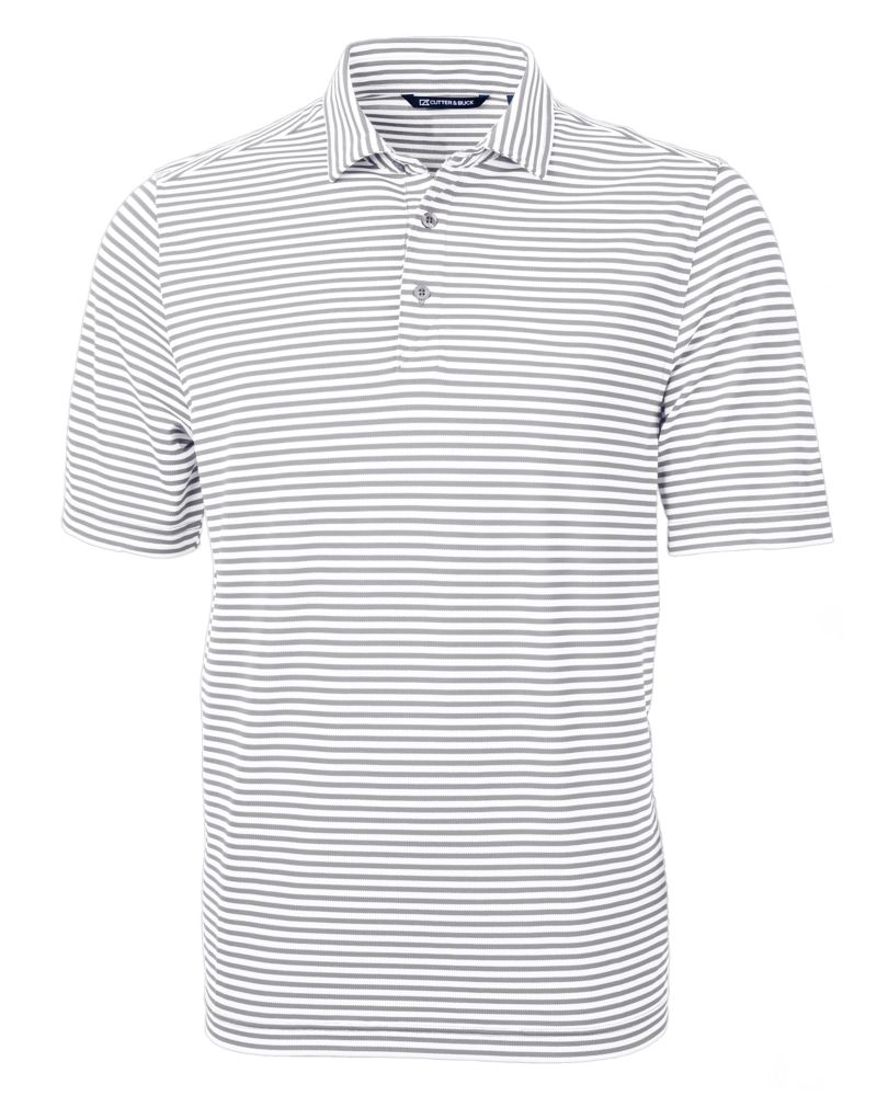 Cutter & Buck Virtue Recycled Stripe Featherlight Pique Mens Big & Tall Polo Big & Tall 18