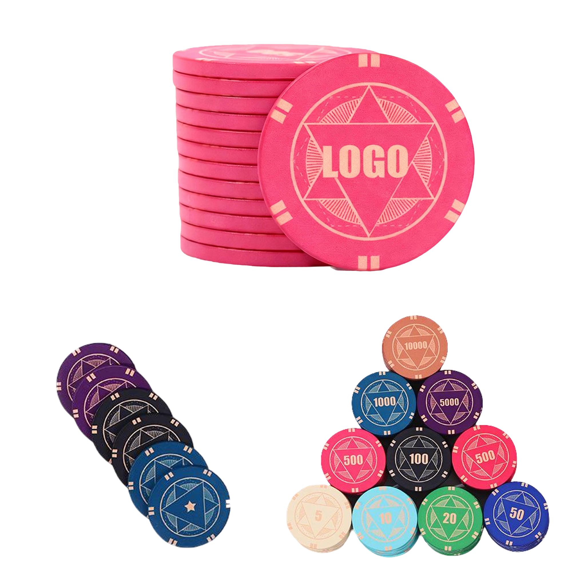 39mm Full Color Ceramic Poker Chip 2