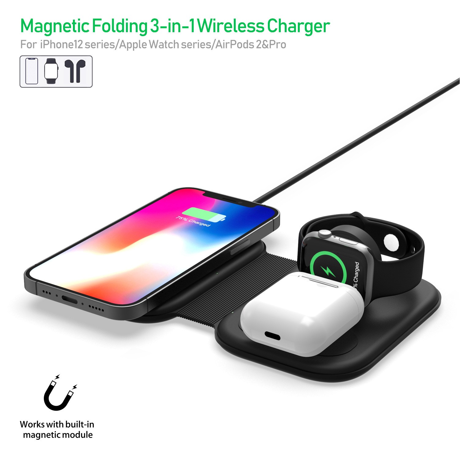 3 In 1 Magnetic Wireless Charger 1