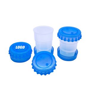 Innovative Cap Shaped Collapsible Plastic Cup 4