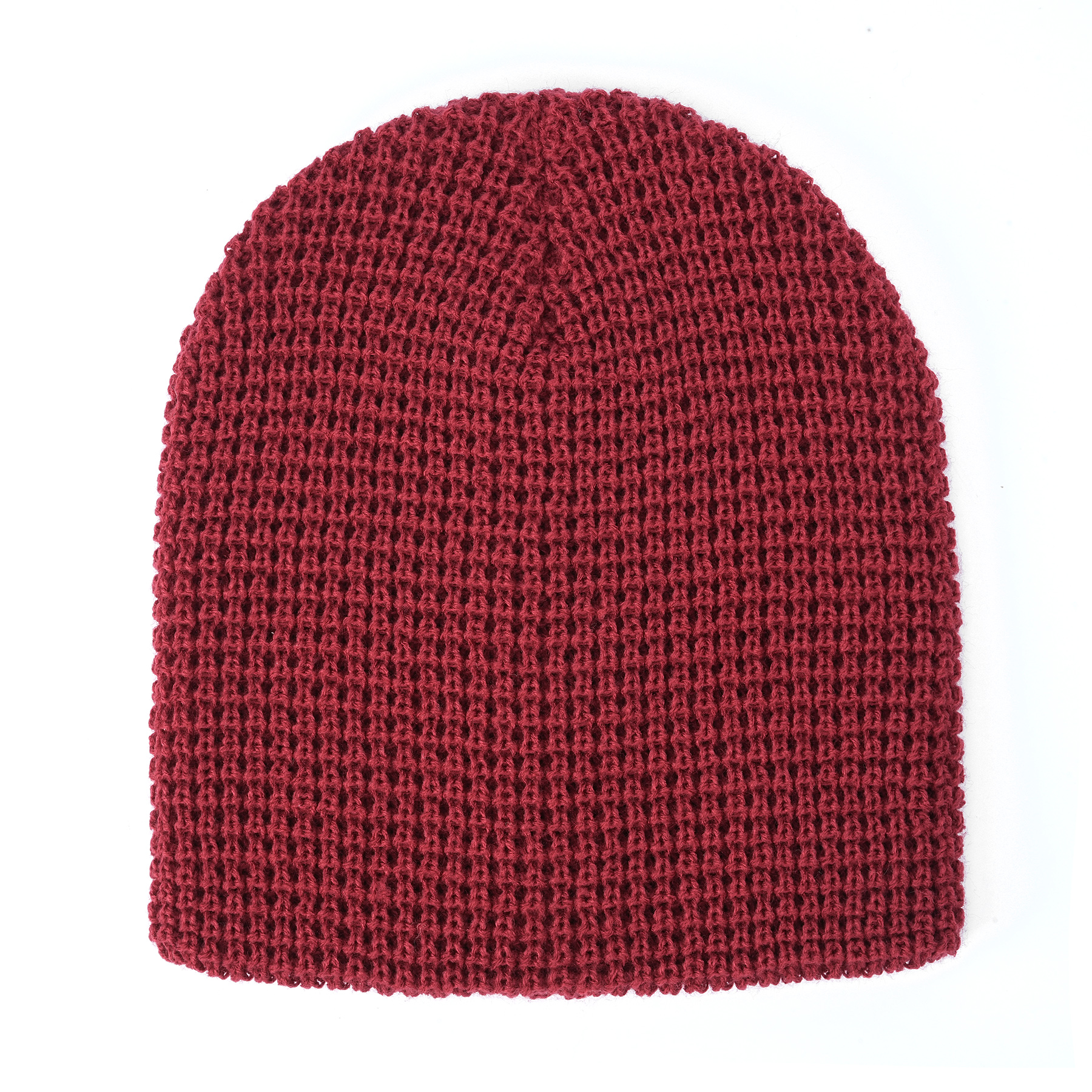 Unisex Waffle Knit Beanie With Custom Logo 9