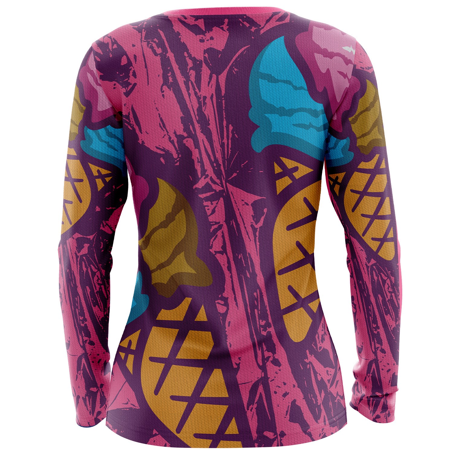 Women's 180 GSM Spandex Milk Silk Sublimation Performance Long Sleeve T-shirt 2