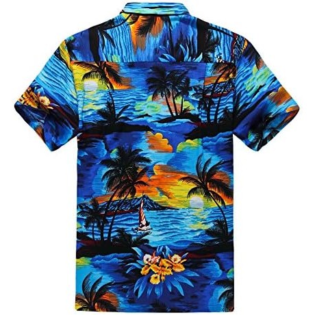 Women's Dye Sublimated Stretch Poly Hawaiian Shirt 3