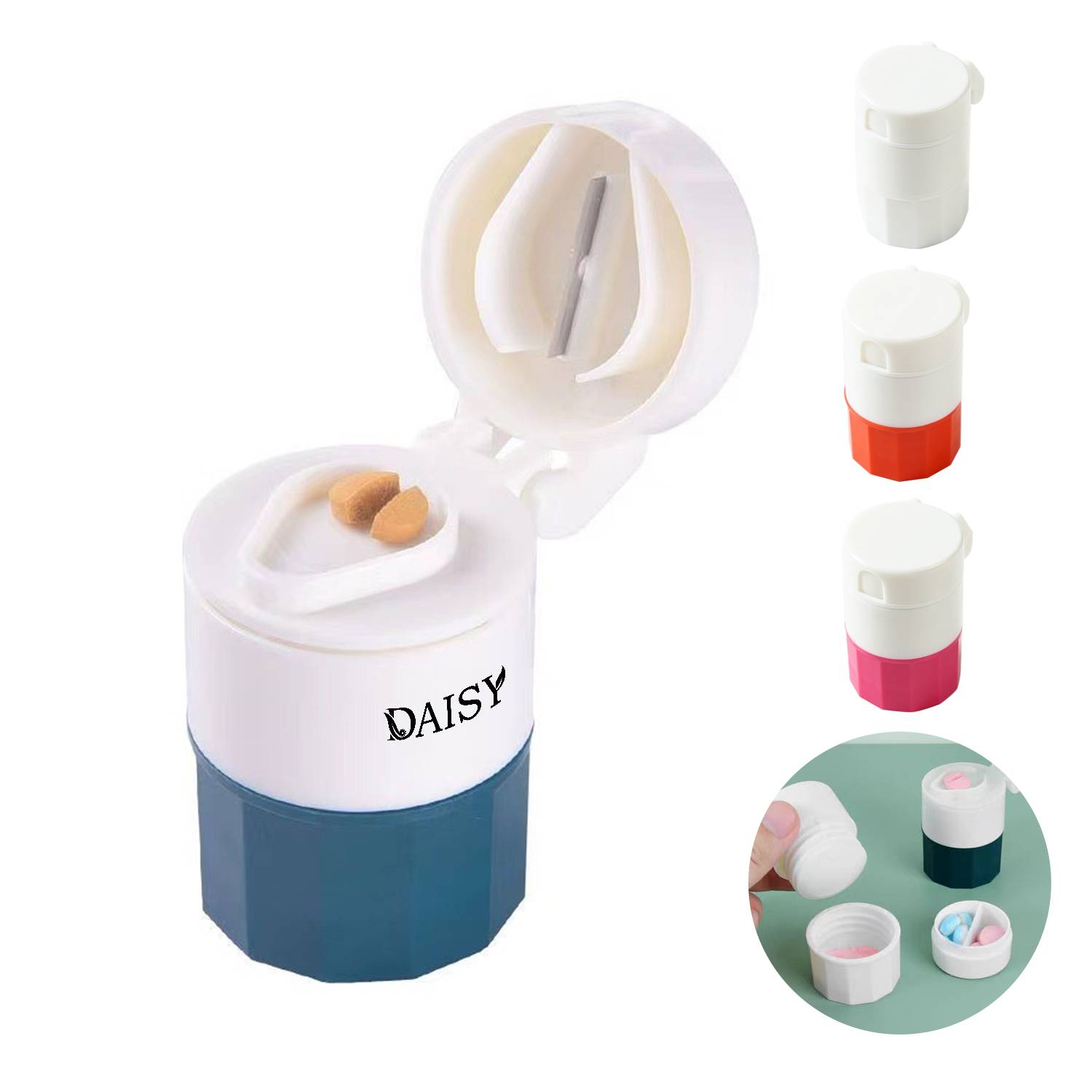 4 In 1 Multifunction Pill Cutter Crusher Box 6