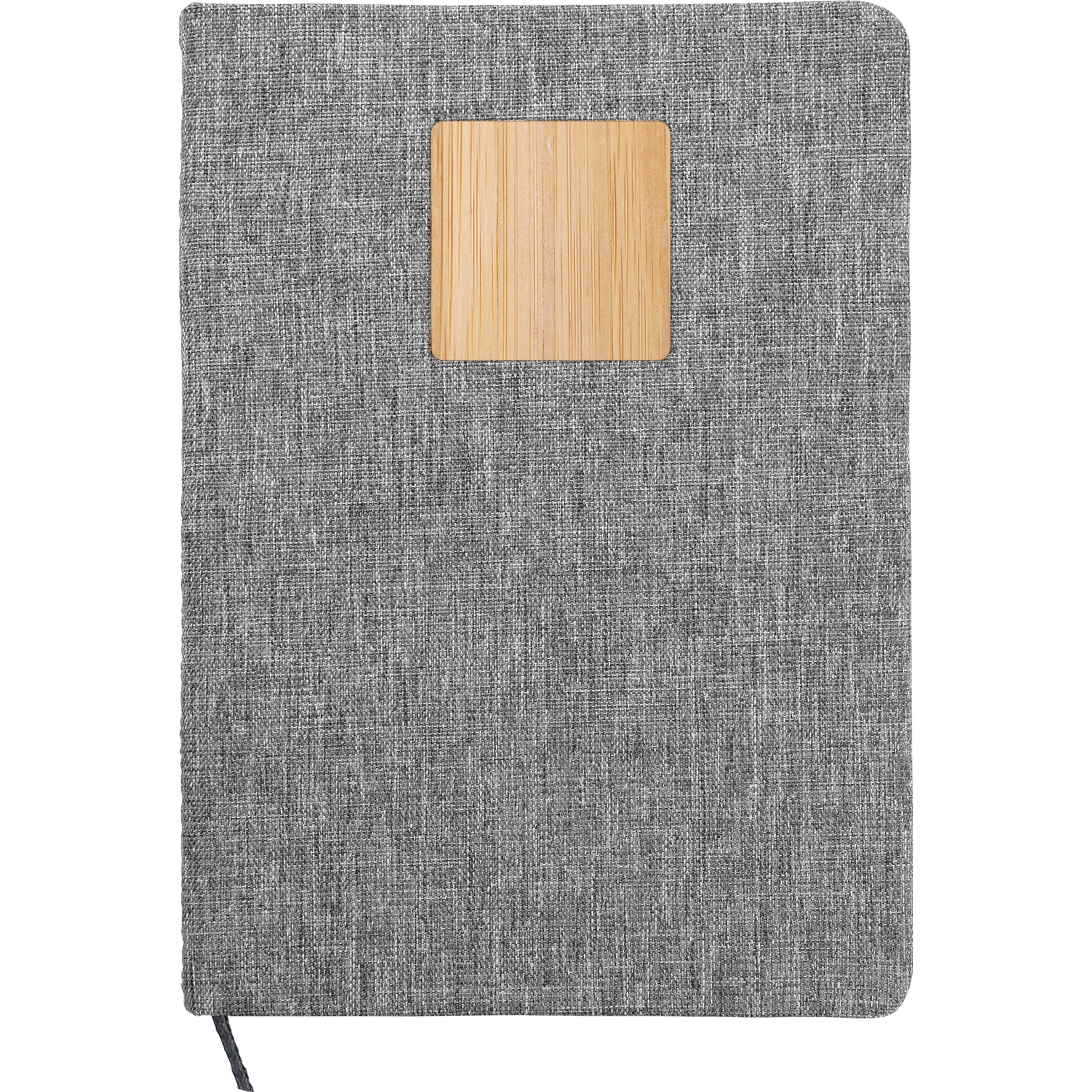 Heathered Recycled Notebook with Bamboo Accent 2