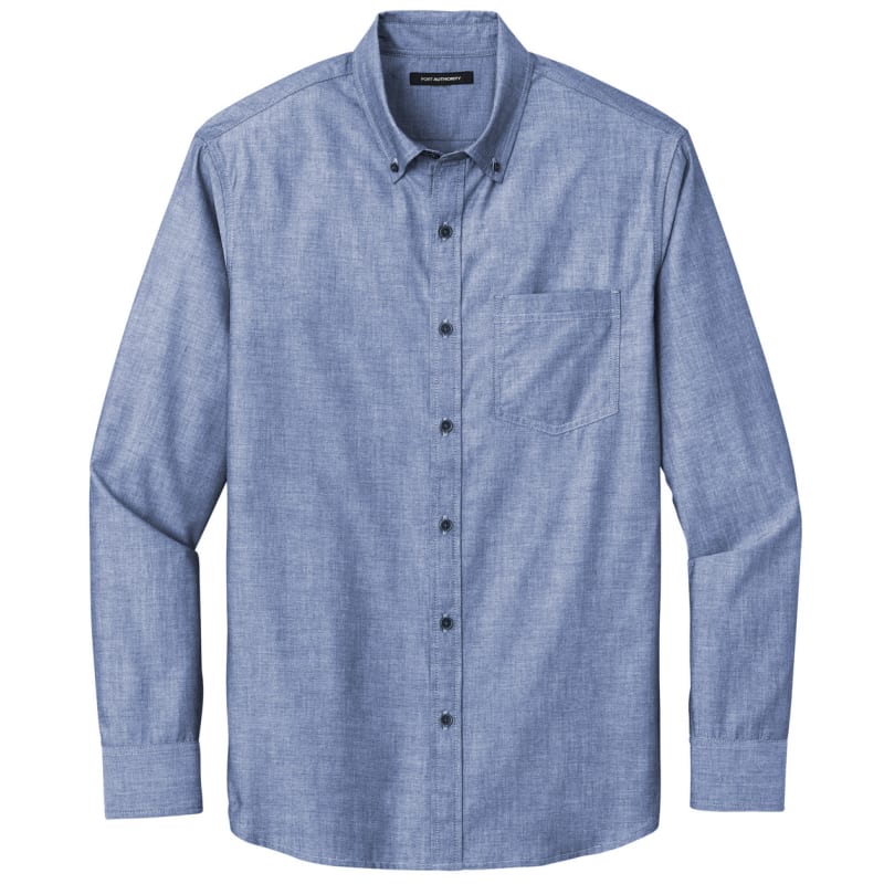 Port Authority Long Sleeve Chambray Easy Care Shirt 3