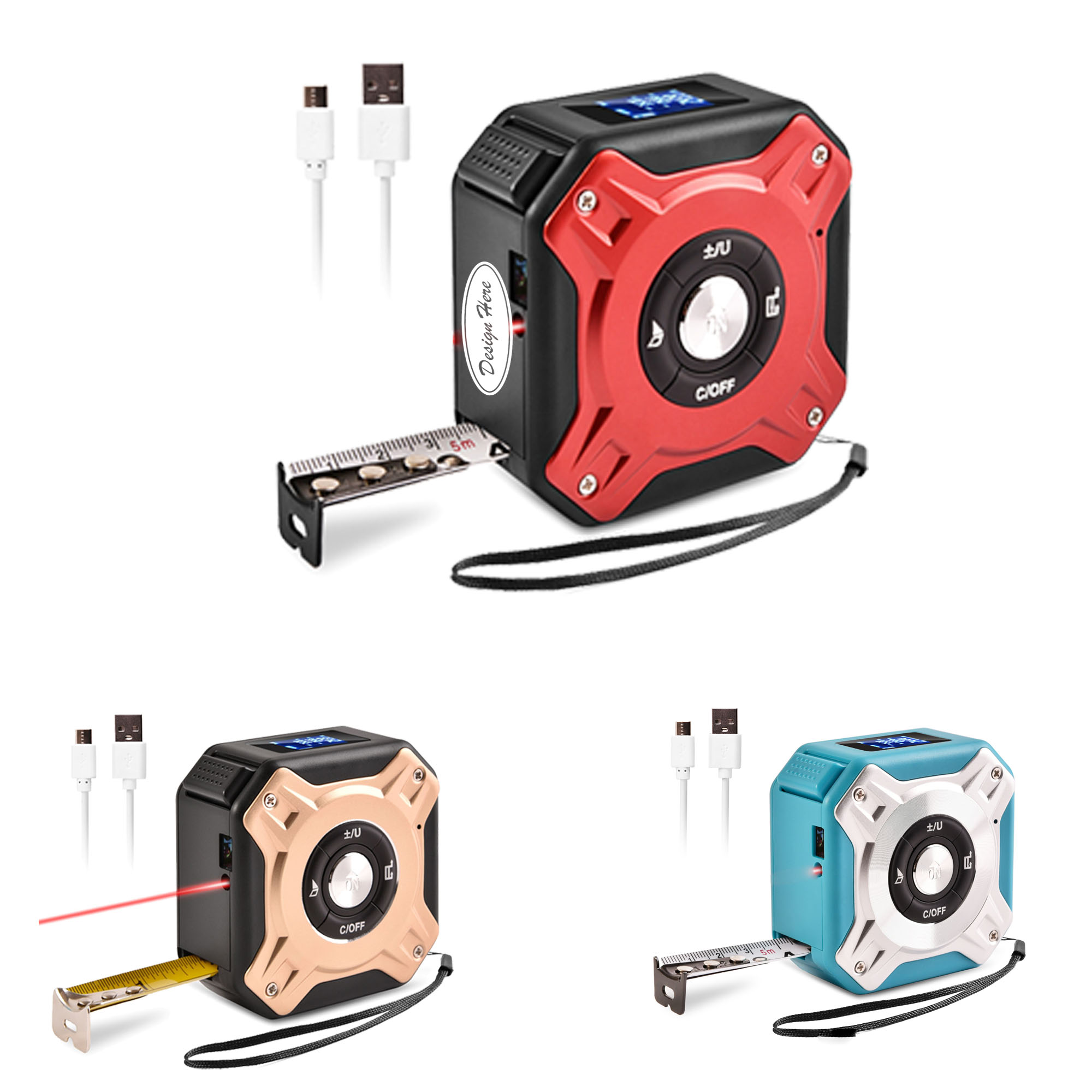 5m/40m Laser Distance Measure with Area & Volume Calculation 4