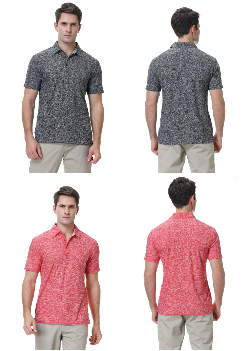Dry Short Sleeve Casual Polo Shirts for Men 16