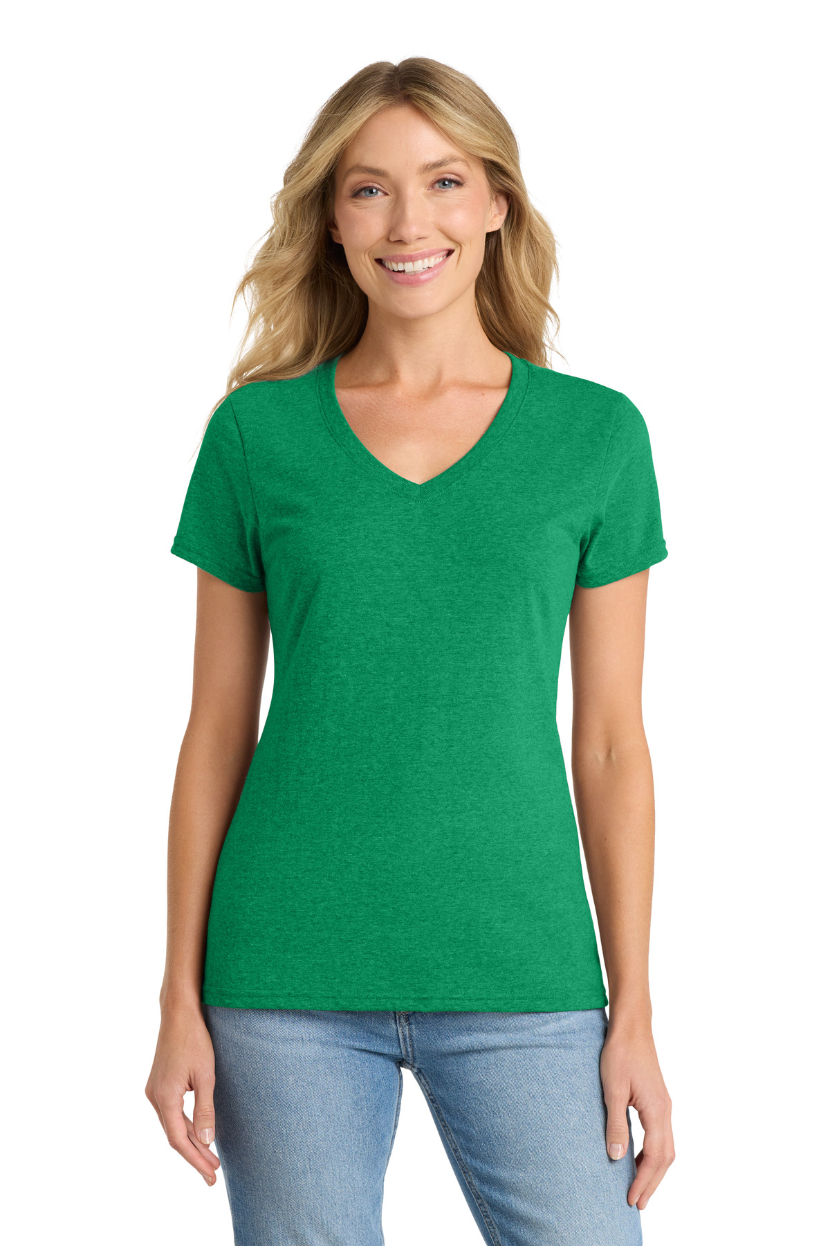 Port & Co Women's Fan Favorite Blend V-Neck Tee. LPC455V 12