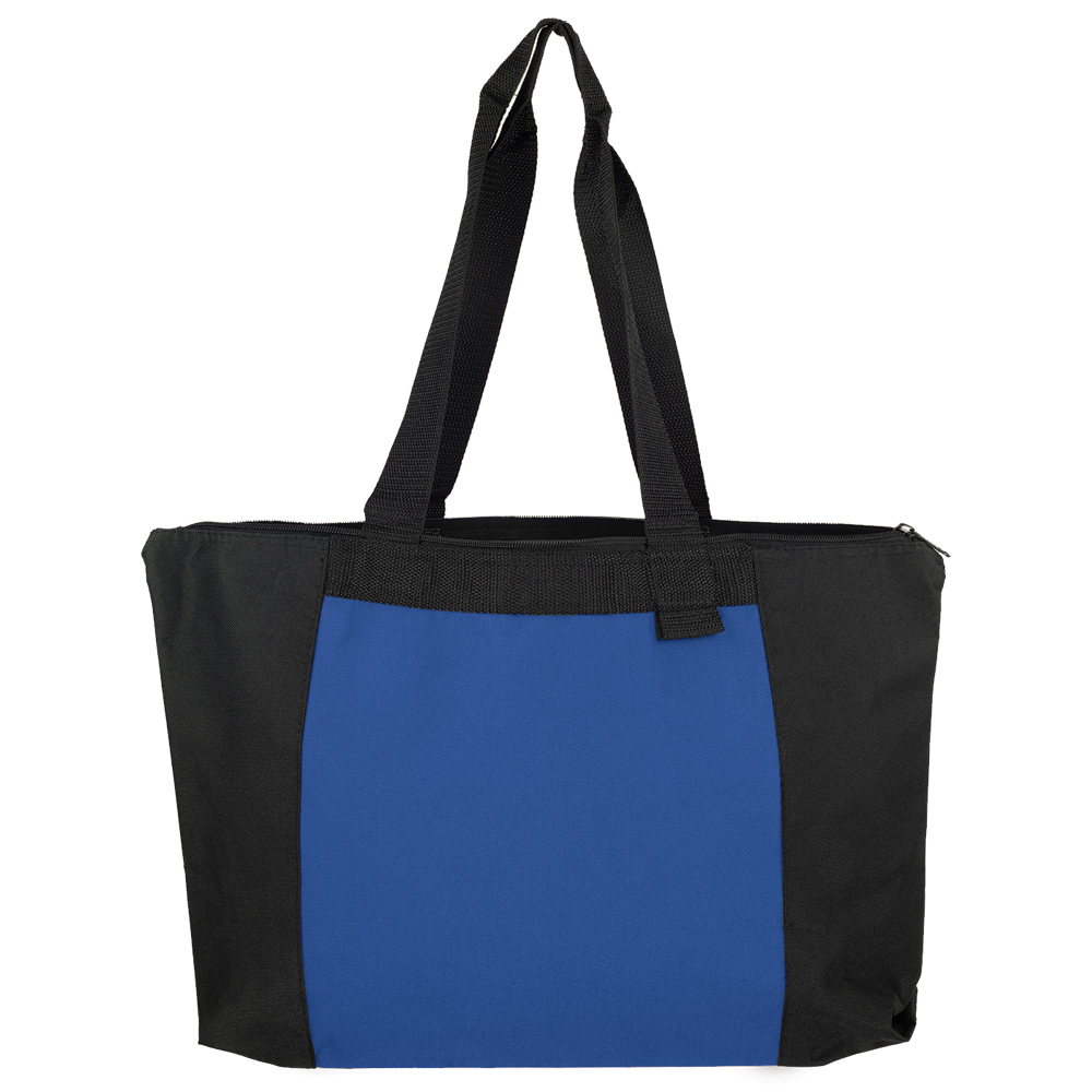 Capri Square 600D Two-Tone Zipper Tote 2