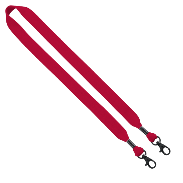3/4" Cotton Double Lobster Clip Lanyard 30