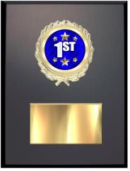 Plaque: 5x7" (Black Matte), (Type) Mylar holder 1