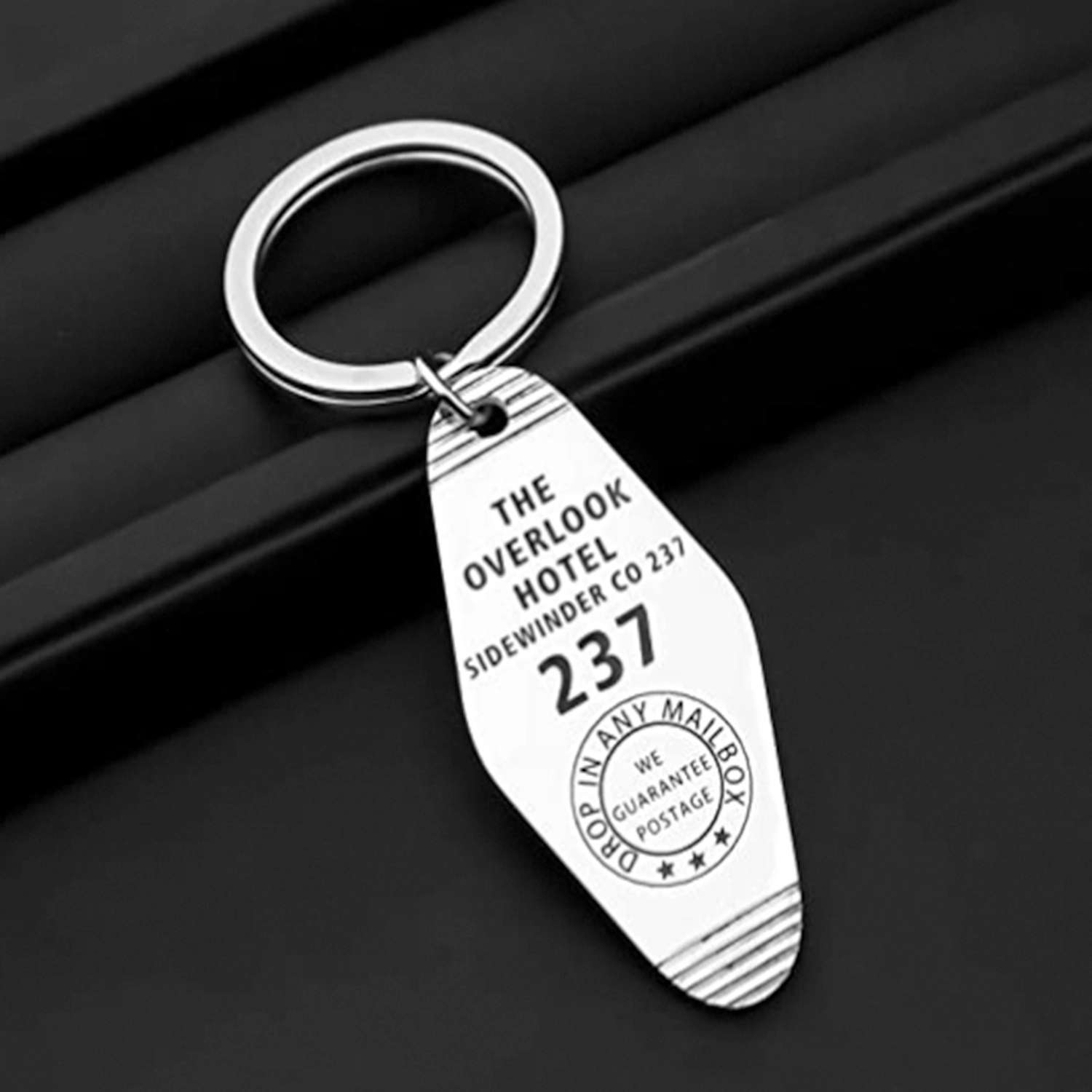 Keychain Hand Stamped Key Tag Hotel Motel Keytag 3