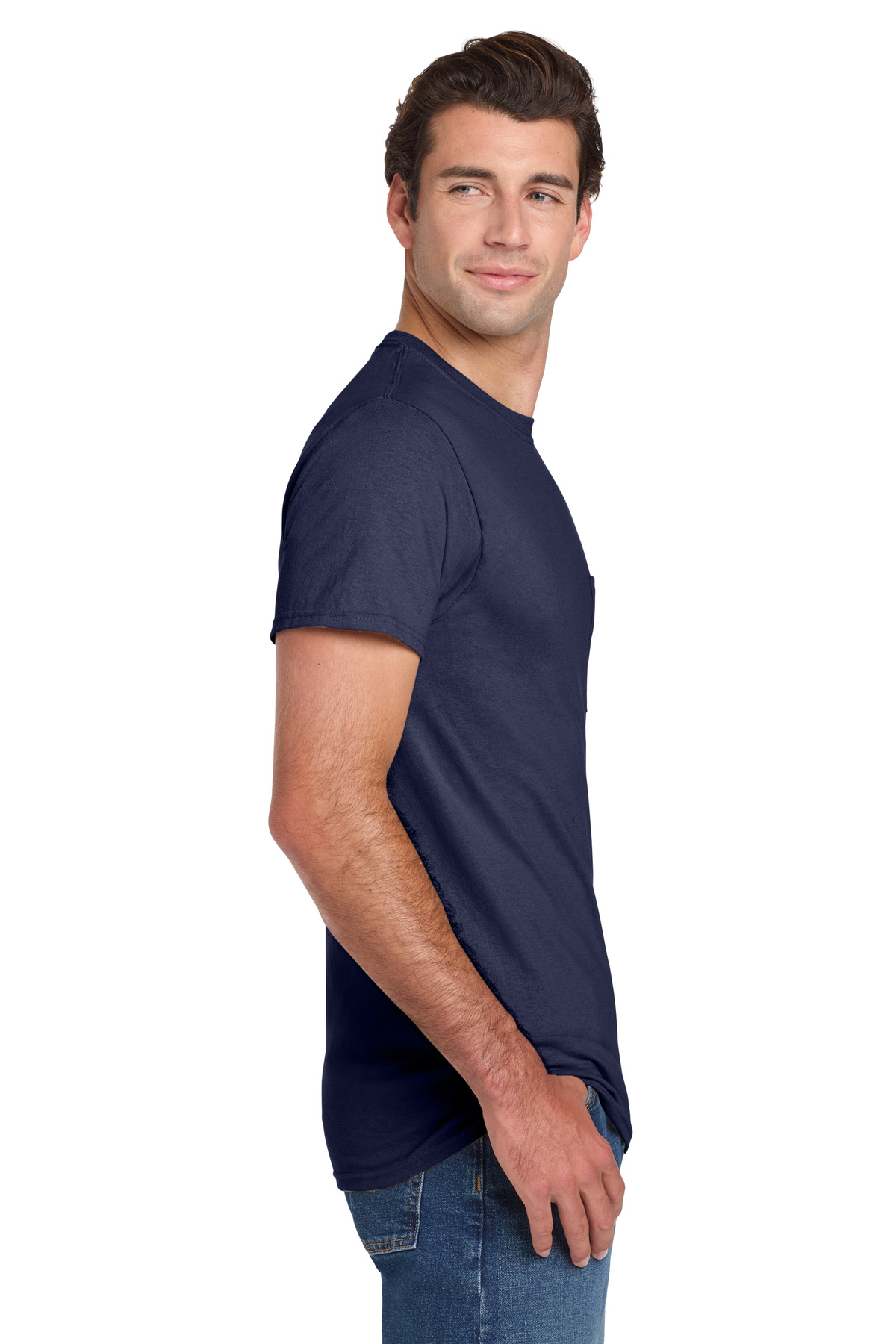 Jerzees - Dri-Power 50/50 Cotton/Poly Pocket T-Shirt. 29MP 20
