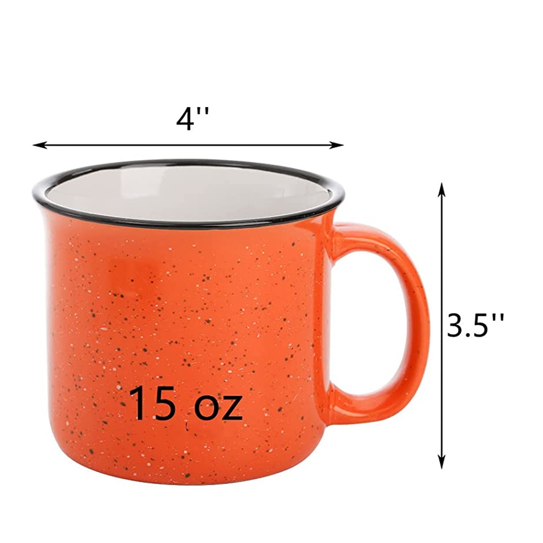 15 Oz Ceramic Campfire Mug 4