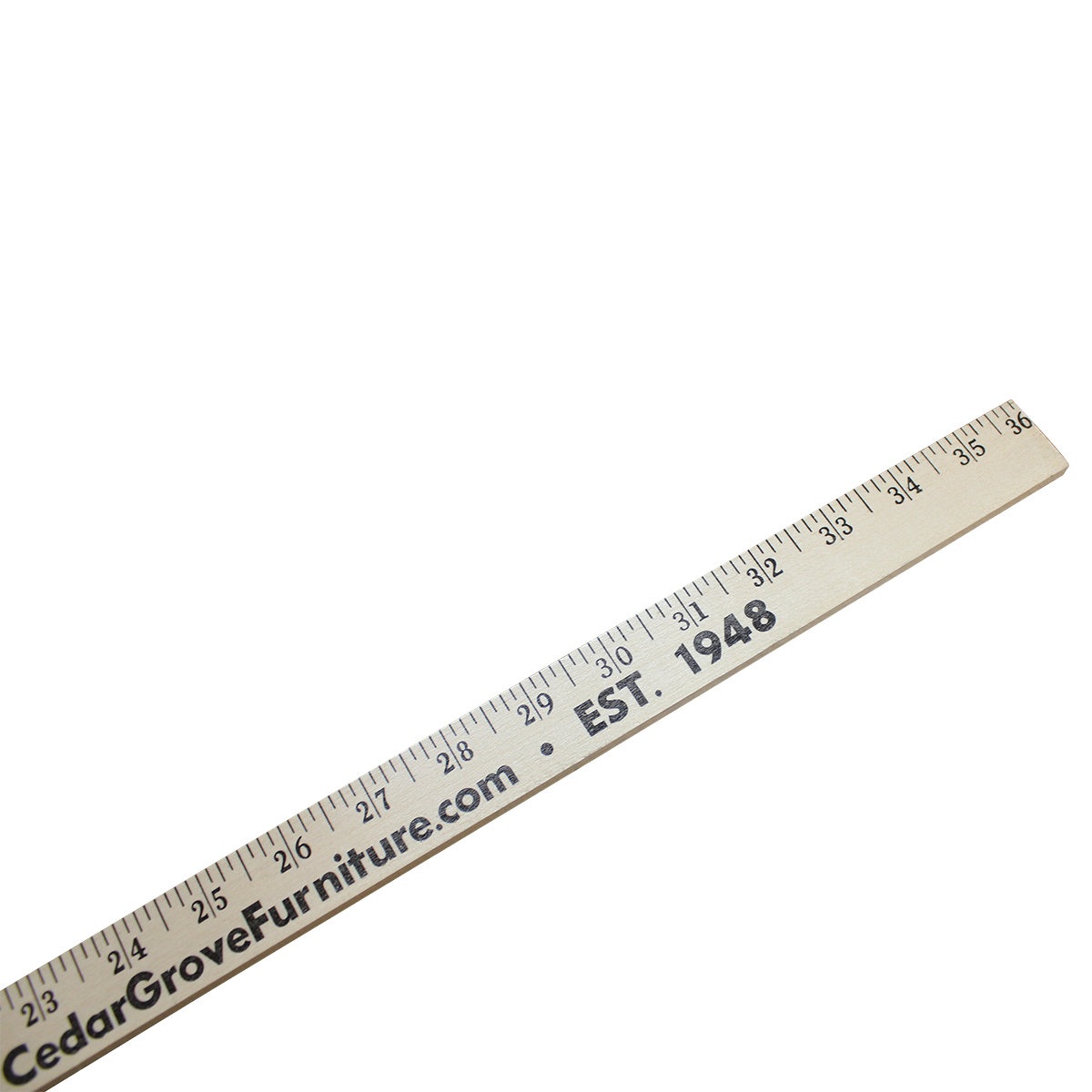 Heavy-Duty Yardsticks - Clear Lacquer Finish, promotional tool with logo imprint 1