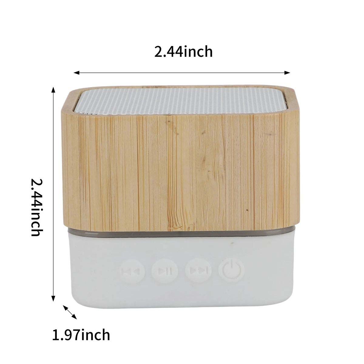 Compact Bamboo Bluetooth Speaker with TF Playback 5