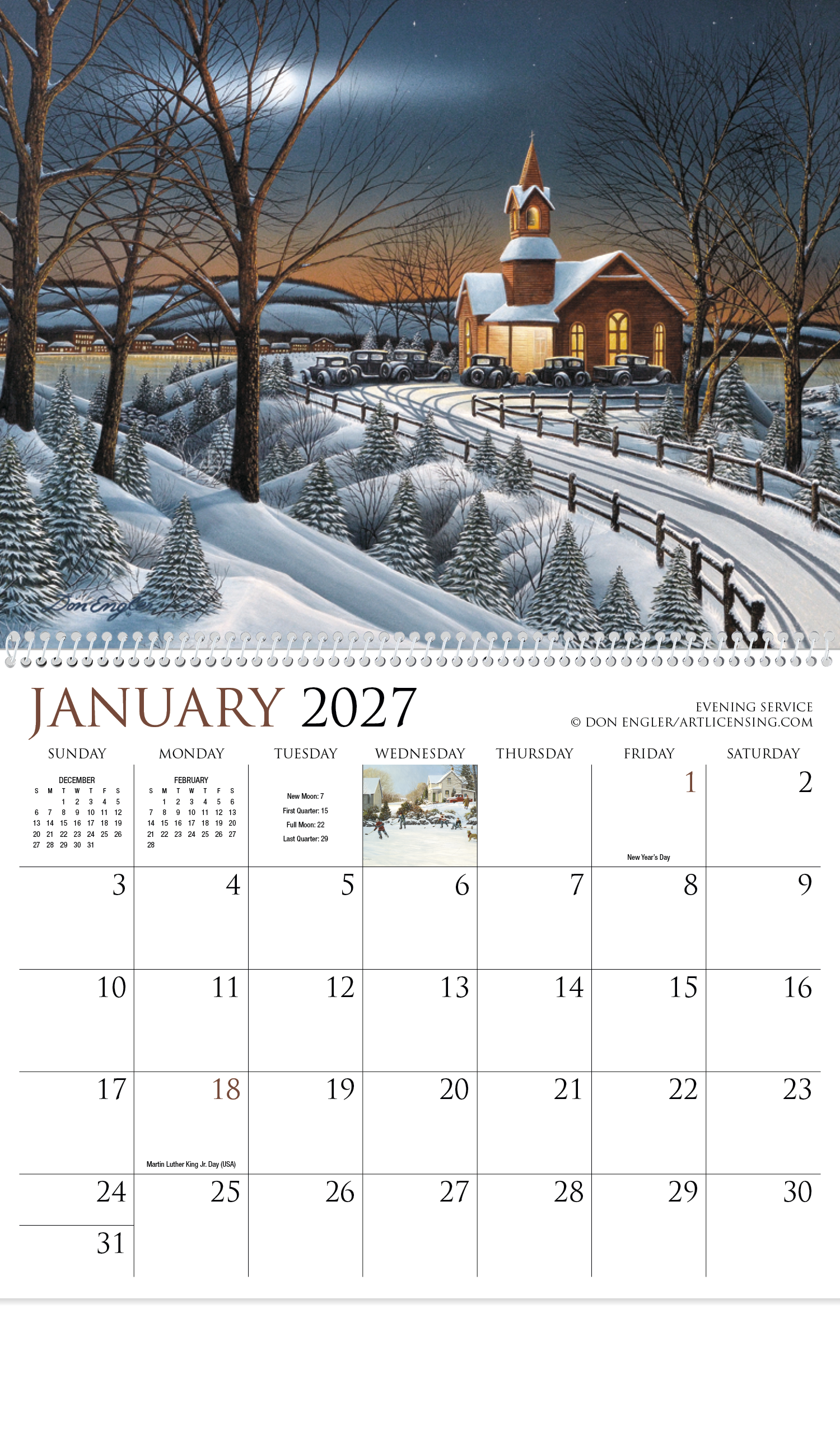 HotLine® Products Back Home Appointment Calendar - Spiral 42
