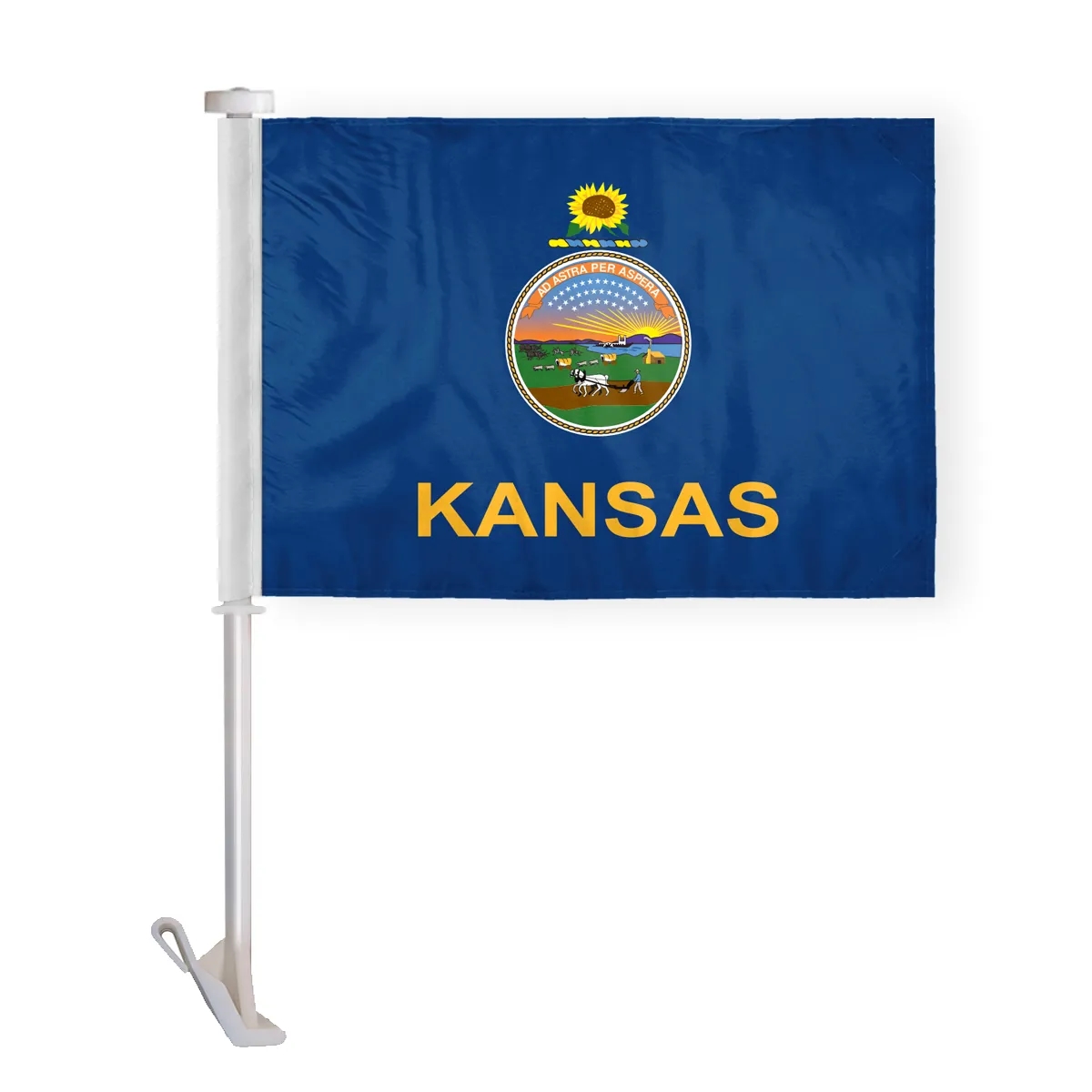 12"x16" & 10.5"x15" Kansas Car Flags 3