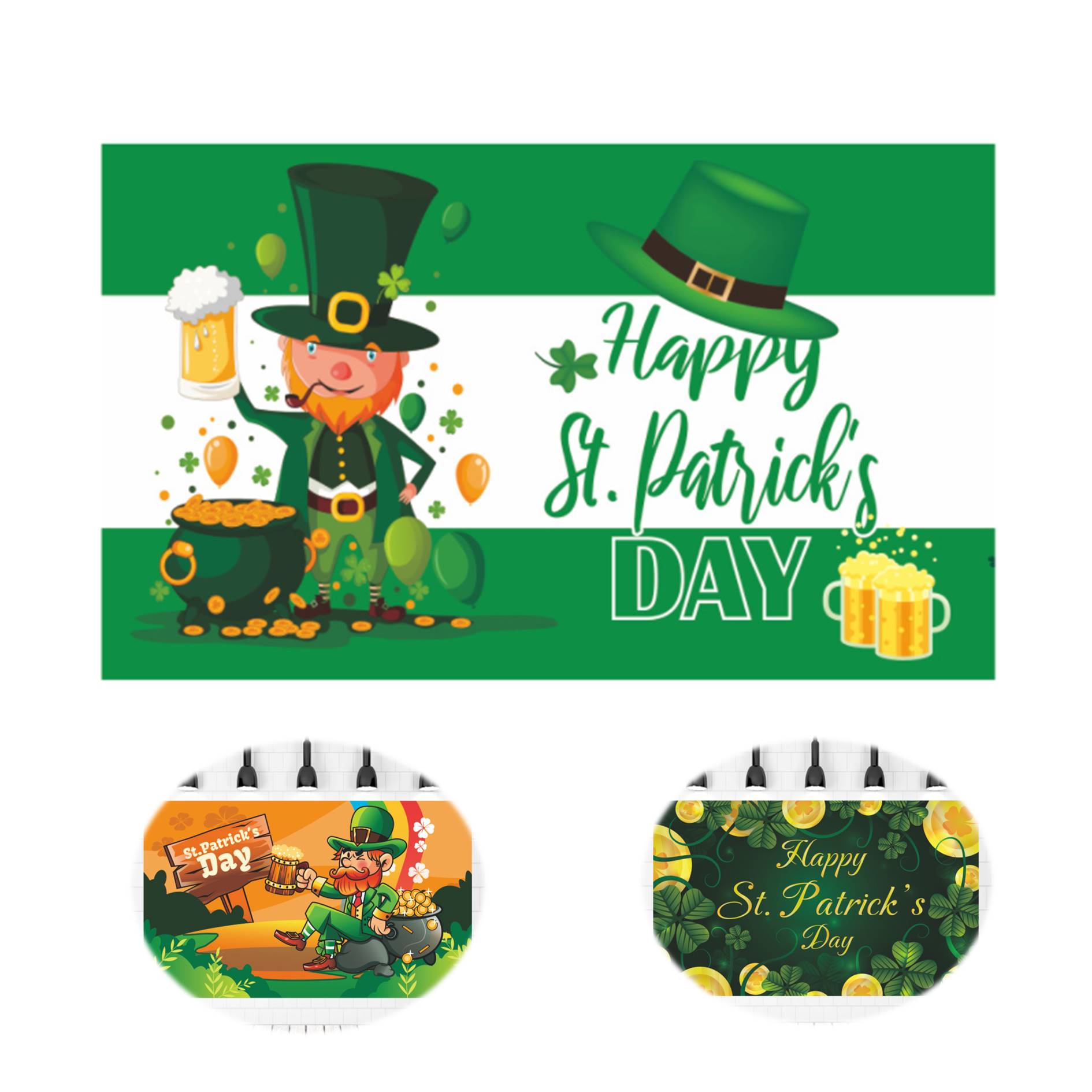 Custom Holiday Decoration Banner Hanging Flag 2
