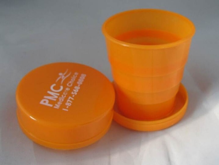 Outdoor Travel Retractable Portable Advertising Water Cup 2