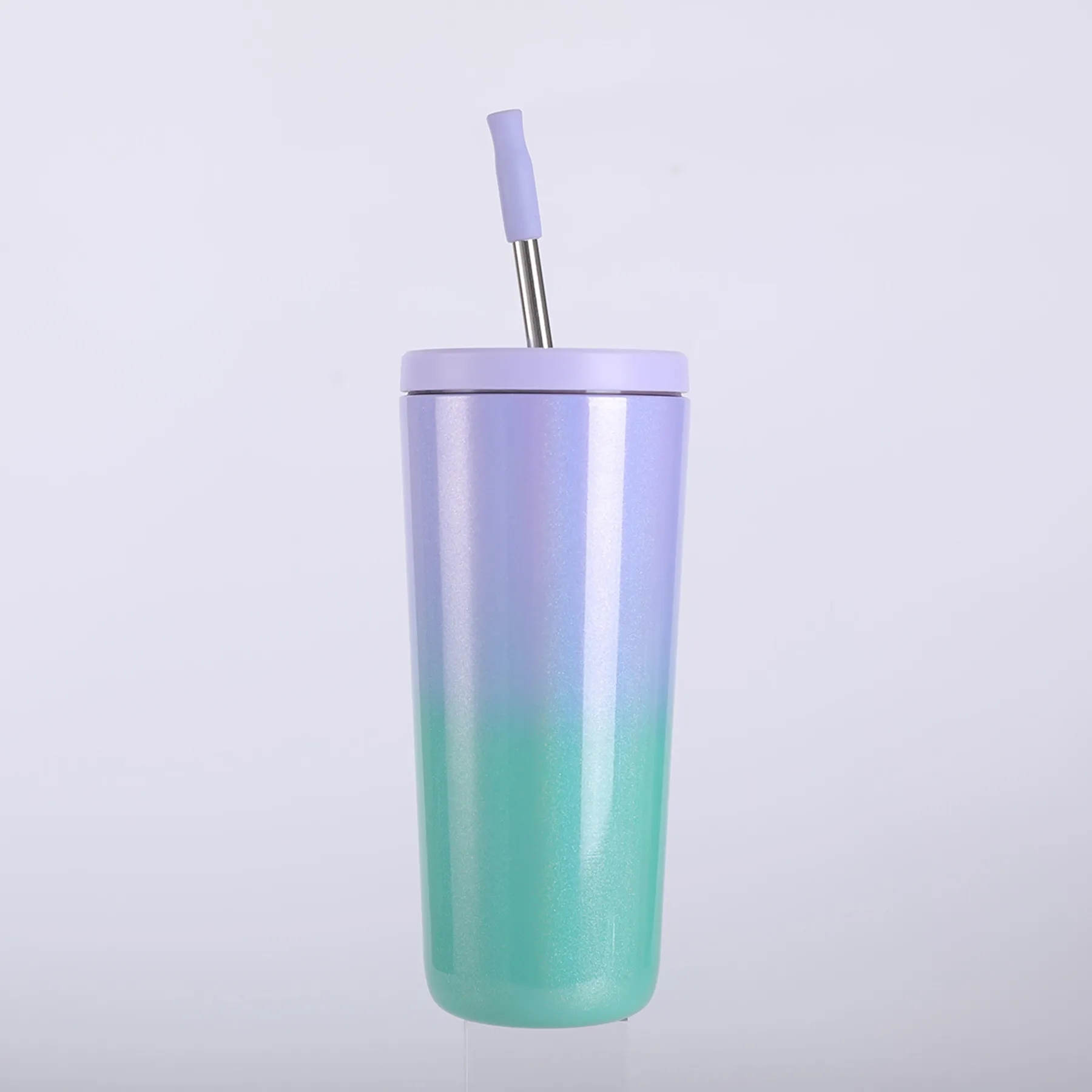 25 Oz. Gradient Stainless Steel Vacuum Tumbler with Straw 8